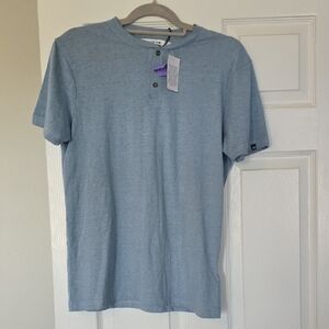 Joe's Jeans Sky Blue Short Sleeve Henley